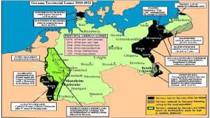 Station 1 German Territorial Losses 1919 1921 PostWorld