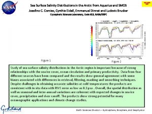 Sea Surface Salinity Distributions in the Arctic from