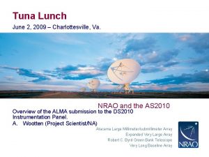 Tuna Lunch June 2 2009 Charlottesville Va NRAO