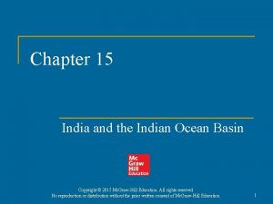 Chapter 15 India and the Indian Ocean Basin