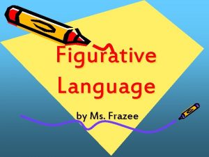 Figurative Language by Ms Frazee Literal vs Figurative