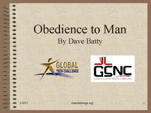 Obedience to Man By Dave Batty 2 2013