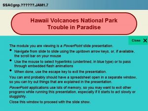 SSACgnp JAM 1 7 Hawaii Volcanoes National Park