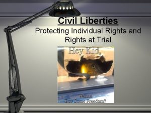 Civil Liberties Protecting Individual Rights and Rights at