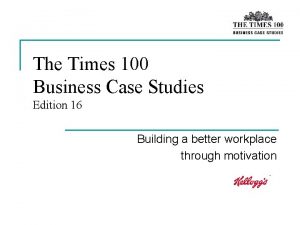 The Times 100 Business Case Studies Edition 16