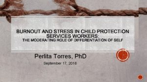 Perlita Torres Ph D September 17 2016 Introduction