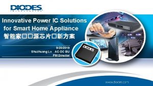 Innovative Power IC Solutions for Smart Home Appliance