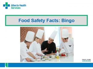 Food Safety Facts Bingo PUB0011 201806 CC BYNCSA