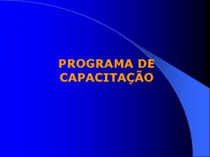 PROGRAMA DE CAPACITAO CARACTERIZAO DO PROGRAMA Aes voltadas
