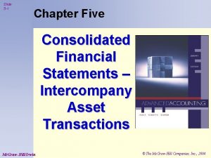 Slide 5 1 Chapter Five Consolidated Financial Statements