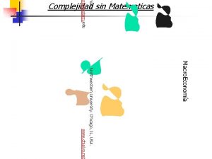 hialvo orthwestern edu Complejidad sin Matematicas Macro Economa