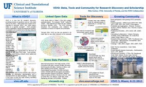 VIVO Data Tools and Community for Research Discovery