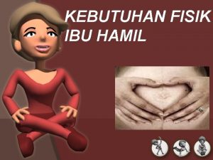 KEBUTUHAN FISIK IBU HAMIL 1 Oksigen 2 Nutrisi