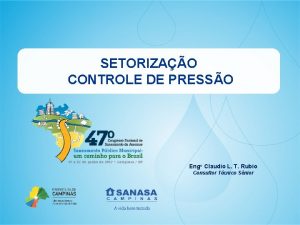 SETORIZAO CONTROLE DE PRESSO Engo Claudio L T