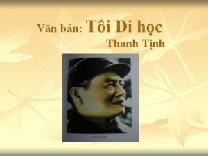 Vn bn Ti i hc Thanh Tnh Thanh