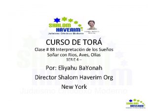 CURSO DE TOR Clase 88 Interpretacin de los