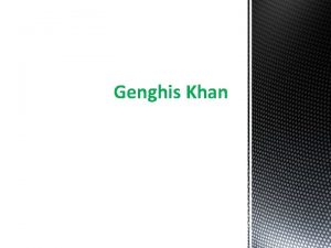 Genghis Khan Free Science Videos for Kids www