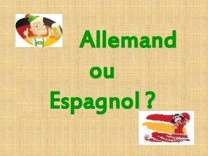 Allemand ou Espagnol Apprendre du Apprendre la langue