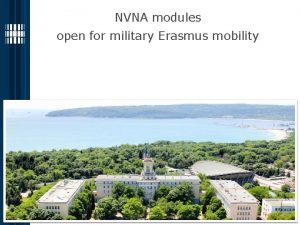 NVNA modules open for military Erasmus mobility 1