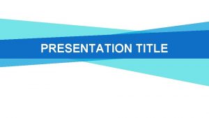 PRESENTATION TITLE 01 Title 02 Title 03 Title