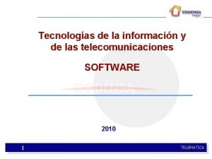 Tecnologas de la informacin y de las telecomunicaciones