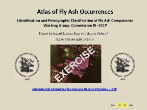 Atlas of Fly Ash Occurrences Identification and Petrographic