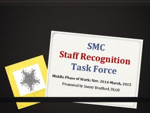 SMC Staff Recog nition Task Force Middle P