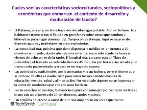 Cuales son las caractersticas socioculturales sociopolticas y econmicas