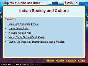 Empires of China and India Section 4 Indian