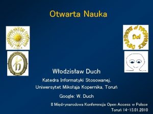 Otwarta Nauka Wodzisaw Duch Katedra Informatyki Stosowanej Uniwersytet