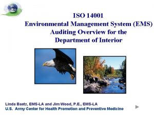 ISO 14001 Environmental Management System EMS Auditing Overview