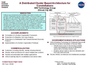 Small Business Innovation Research A Distributed Cluster Based