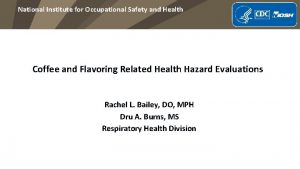 National Institute for Occupational Safety and Health Coffee