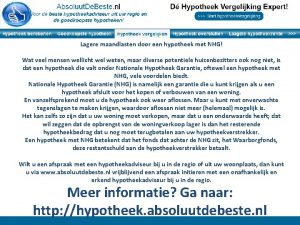 Lagere maandlasten door een hypotheek met NHG Wat