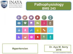 Pathophysiology BMS 243 Hypertension Dr Aya M Serry