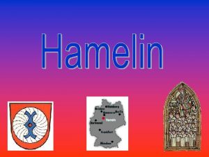 Hamelin em alemo Hameln uma cidade da Alemanha