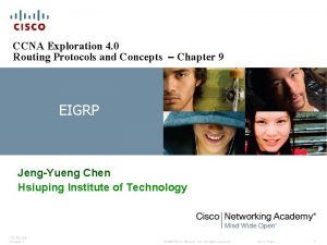 CCNA Exploration 4 0 Routing Protocols and Concepts