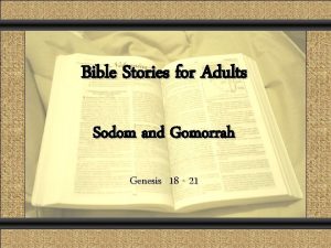 Comunicacin y Gerencia Sodom and Gomorrah Bible Stories