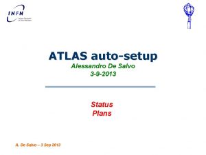 ATLAS autosetup Alessandro De Salvo 3 9 2013