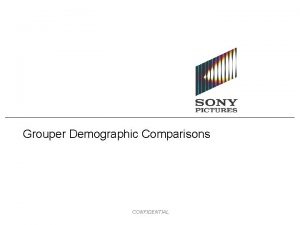 Grouper Demographic Comparisons CONFIDENTIAL Summary Findings Grouper users