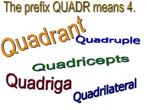 quadrilateral A foursided polygon parallelogram A quadrilateral with