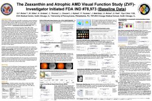 The Zeaxanthin and Atrophic AMD Visual Function Study