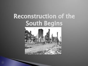 Reconstruction of the South Begins Section Vocabulary amnesty