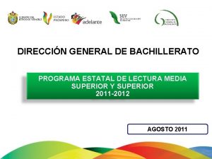 DIRECCIN GENERAL DE BACHILLERATO PROGRAMA ESTATAL DE LECTURA