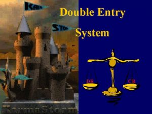 Double Entry System DR CR Accounting Equation Assets