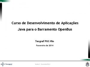 Curso de Desenvolvimento de Aplicaes Java para o