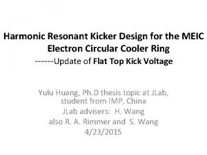 Harmonic Resonant Kicker Design for the MEIC Electron