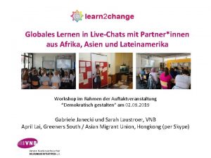Globales Lernen in LiveChats mit Partnerinnen aus Afrika
