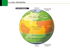 Le zone climatiche Le zone climatiche Pag 11