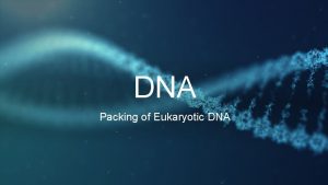 DNA Packing of Eukaryotic DNA HISTONES Special positively
